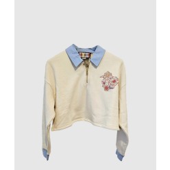 로고 프린트 긴팔