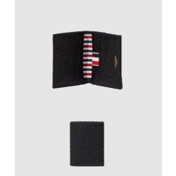 페블 그레인 레더 더블 카드 홀더 MAW021