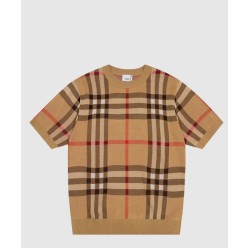 로고 프린트 니트 톱