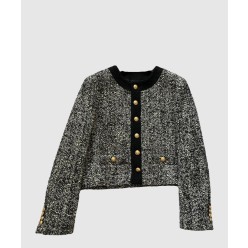 로고 쇼트 코트