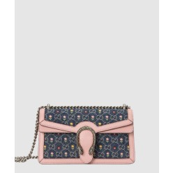 GG 플라워 자수 스몰 숄더백 499623