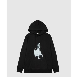 로고 후드 긴팔