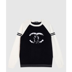 로고 프린트 긴팔