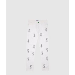 로고 캐주얼 바지