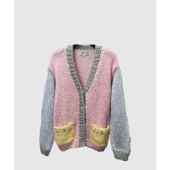 니트 카디건 코트