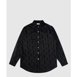 로고 프린트 긴팔