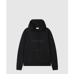 로고 후드 긴팔