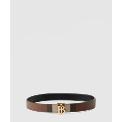 체크 레더 리버시블 TB 벨트 80623491