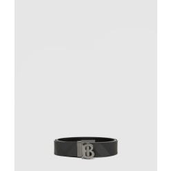 체크 레더 리버시블 TB 벨트 80653391