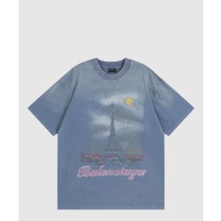 로고 프린트 반팔