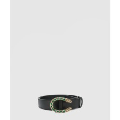 버클 동물 패턴 벨트 432142