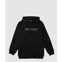 로고 후드 긴팔