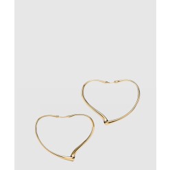 오픈 하트 후프 귀걸이