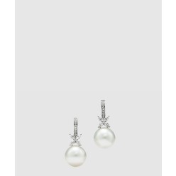 진주와 다이아몬드 귀걸이