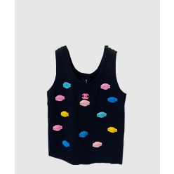 로고 민소매 톱