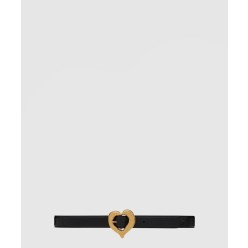칠한 비단 가죽 하트 모양 벨트 650322