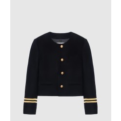 로고 쇼트 코트