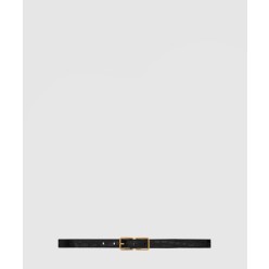 크로커다일 엠보 가죽 더블 버클 협벨트 732557