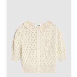 프린트 니트 톱