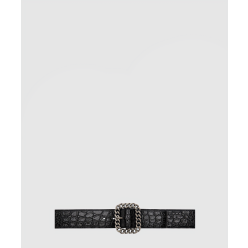 악어 사각 체인 버클 벨트 640567