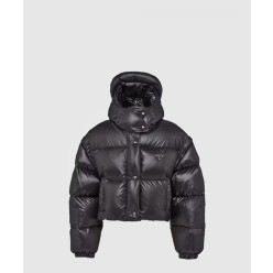 로고 쇼트 패딩