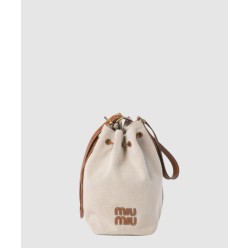 캔버스 및 가죽 버킷 라지백 5BE089