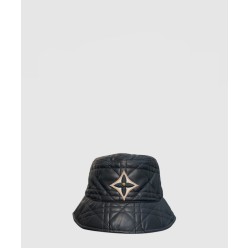 가죽 체크 버킷햇 M43017