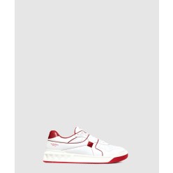 나파 가죽 원 스터드 로우탑 스니커즈 WY2SOE