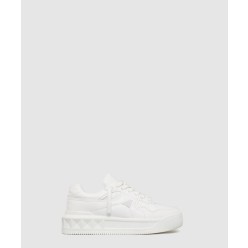 가죽 로우탑 원 스터드 XL 스니커즈 1Y0S0G