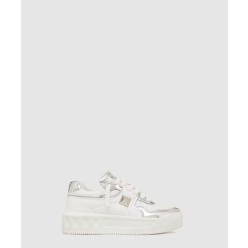 가죽 로우탑 원 스터드 XL 스니커즈 3W2SOF