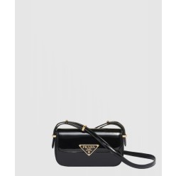 플랩 에나멜 레더 숄더백 1BD339