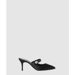 캄파리무 새틴 메리제인 뮬 힐