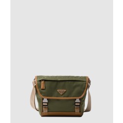 리나일론 및 가죽 숄더백 2VD066