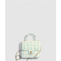 핸들 장식의 미니 플랩백  AS4035