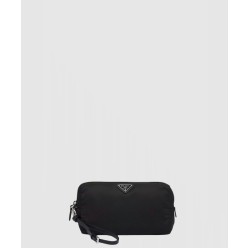 리나일론 및 브러쉬드 가죽 파우치 2NE063