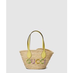 로고 미니 스트로우 토트백 782381