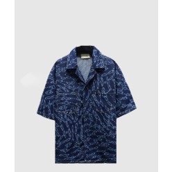 로고 프린트 셔츠 톱