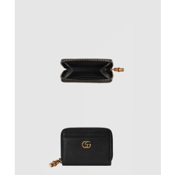 뱀부 더블 G 지퍼 카드 케이스 739500