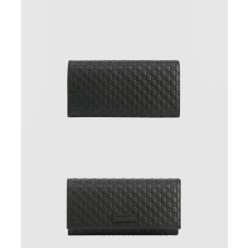 GG 마이크로시마 레더 플랩 장지갑 449396