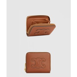 퀴르 트리옹프 컴팩트 지퍼 지갑 10K533