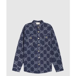 로고 프린트 셔츠 톱