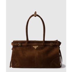 라지 스웨이드 핸드백 1BA433