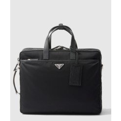 리나일론 및 사피아노 가죽 브리프케이스 2VE015