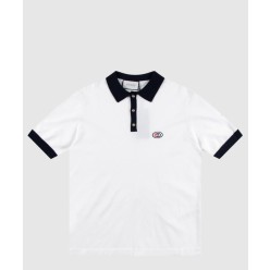 프린트 니트 톱