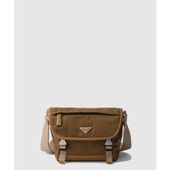 리나일론 및 가죽 숄더백 2VD066