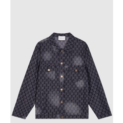 로고 프린트 셔츠 톱