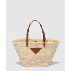 트리밍 천연 패브릭 토트백 1BG314