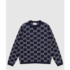 로고 니트 상의