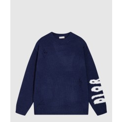 로고 니트 상의