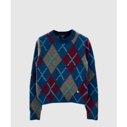 로고 니트 상의